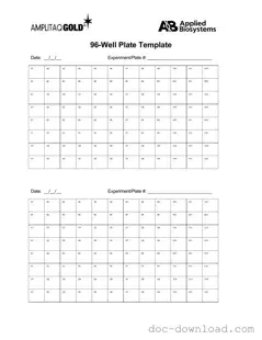 Fill Out Your 96 Well Template