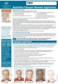 Fill Out Your Australian Passport Renewal Template