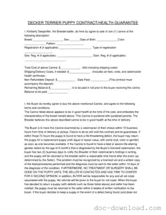 Fill Out Your Health Guarantee Template