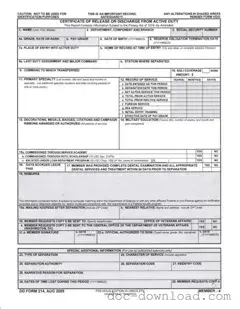 Fill Out Your Dd 214 Template