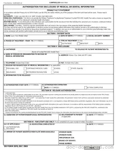 Fill Out Your DD 2870 Template