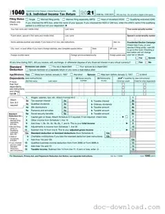 Fill Out Your IRS 1040 Template