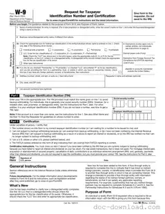 Fill Out Your IRS W-9 Template