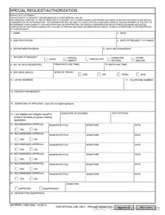 Fill Out Your Navpers 1336 3 Template