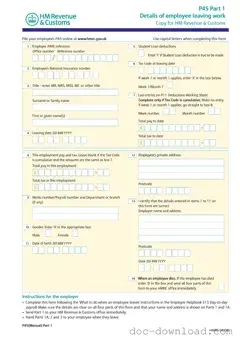 Fill Out Your P 45 It Template