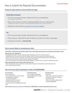 Fill Out Your Asurion F-017-08 MEN Template