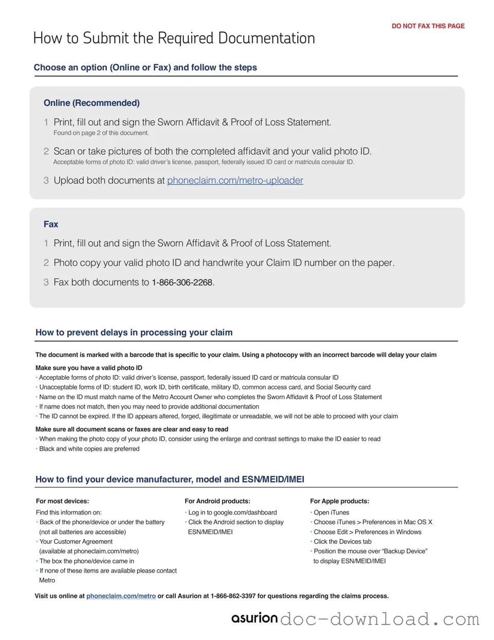Fill Out Your Asurion F-017-08 MEN Template