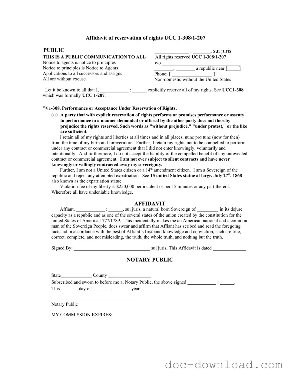 Fill Out Your Ucc 1 308 Template